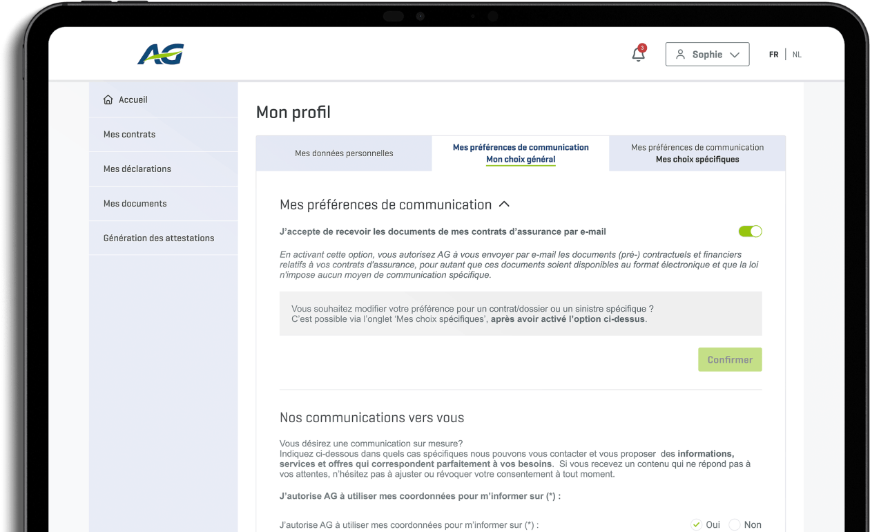 My AG profil